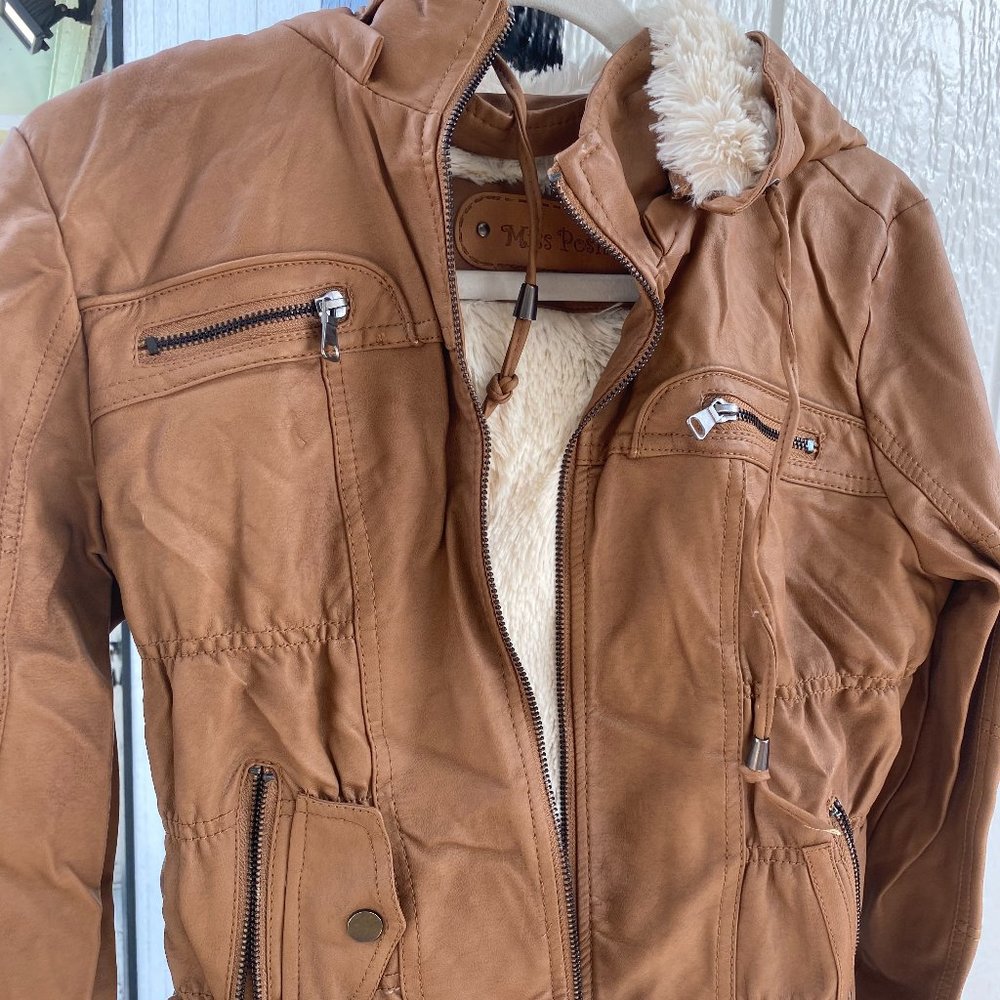 Brown furry coat